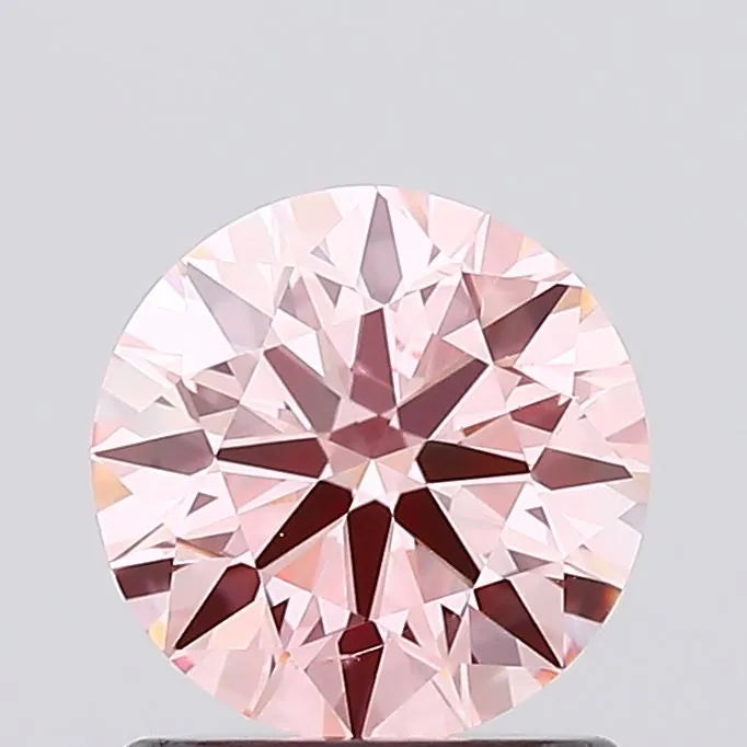 1.02ct Round Lab Grown Diamond (Colour Fancy Intense Pink, Clarity VS2, Cut EX, IGI Certified)