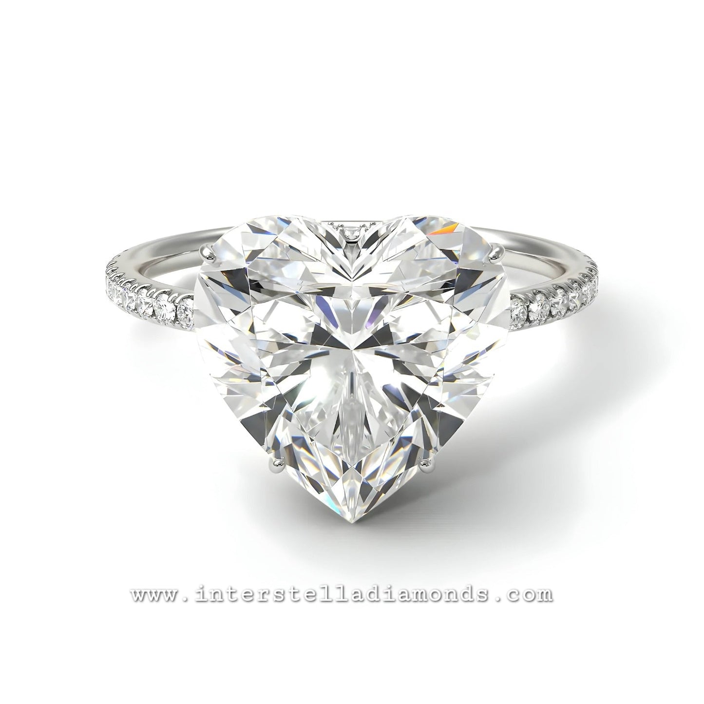 Heart Shape Lab-Diamond Engagement Ring