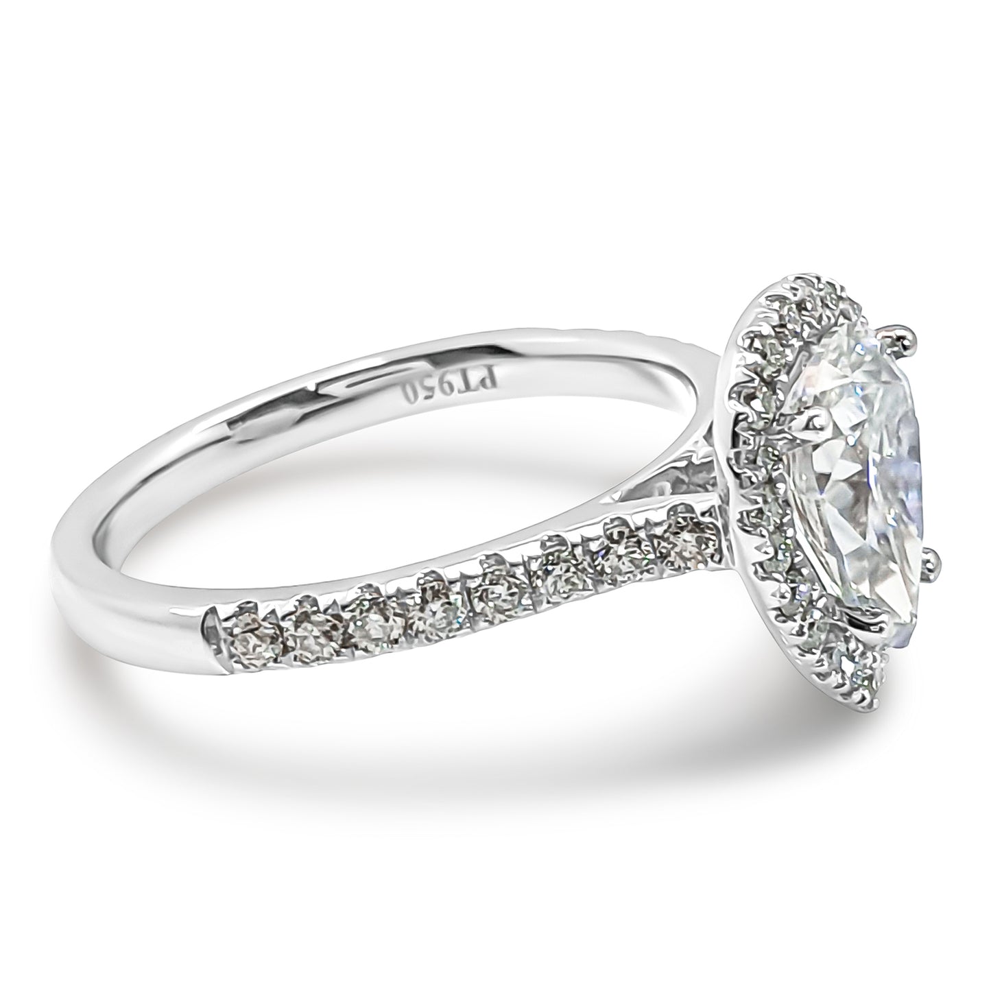 Pear cut, halo 2ct Engagement Ring