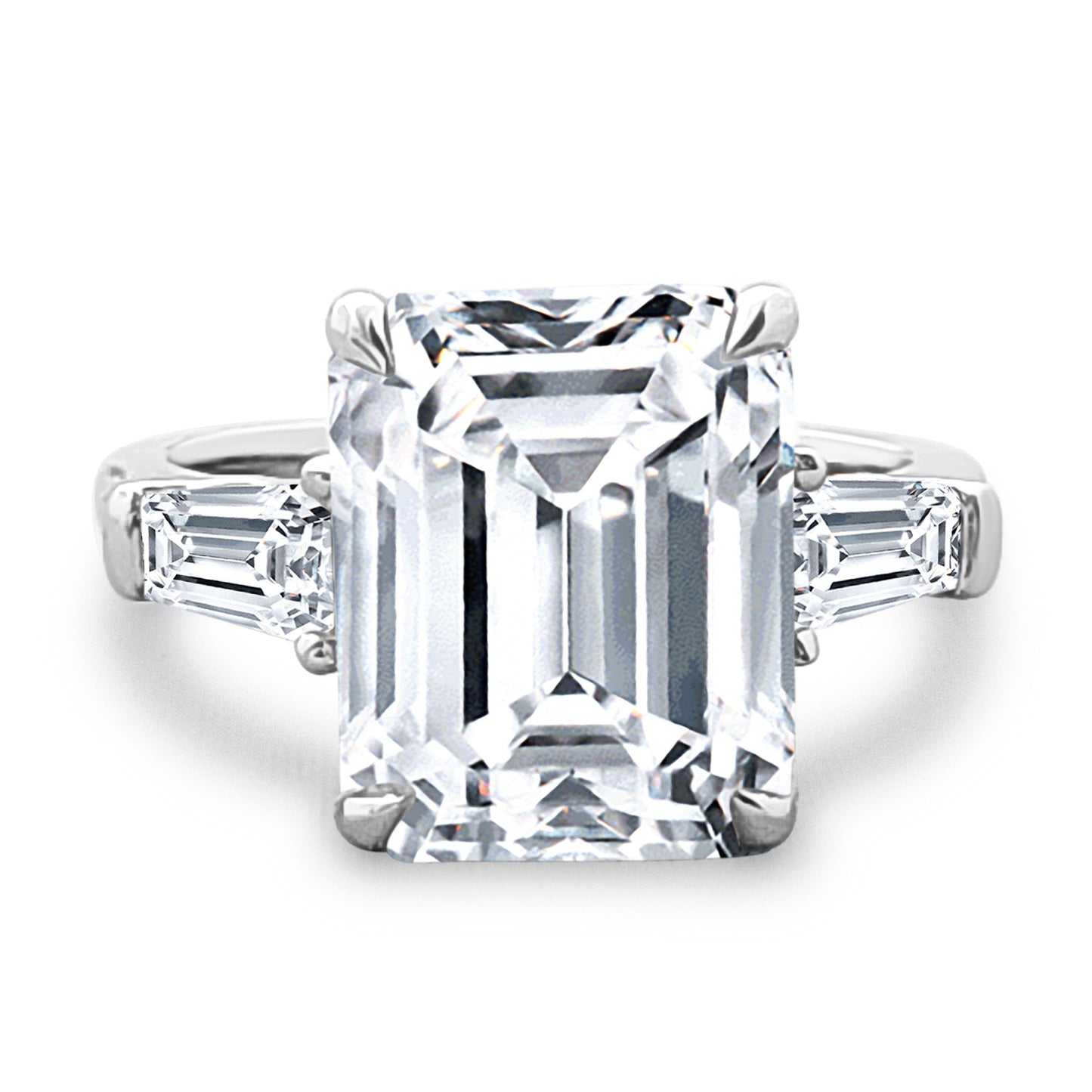 Emerald Cut Engagement or Cocktail Ring