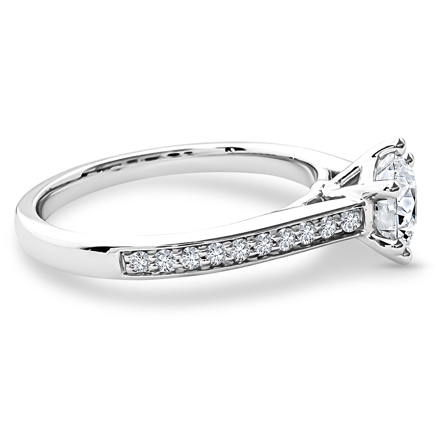 1.2ct Engagement Ring Choose Lab Diamonds or Moissanite