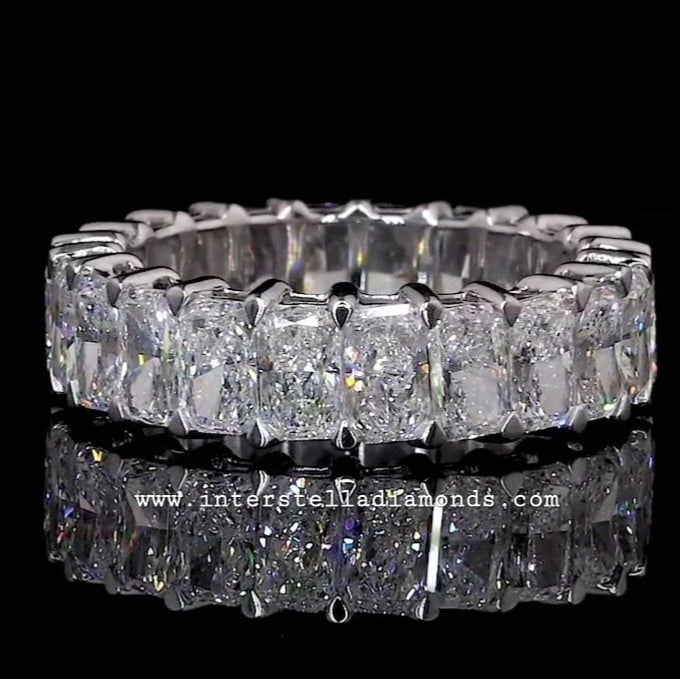 Eternity Ring, Stunning Radiant cut Gemstones.