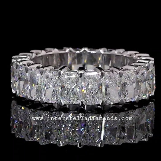 Eternity Ring, Stunning Radiant cut Gemstones.