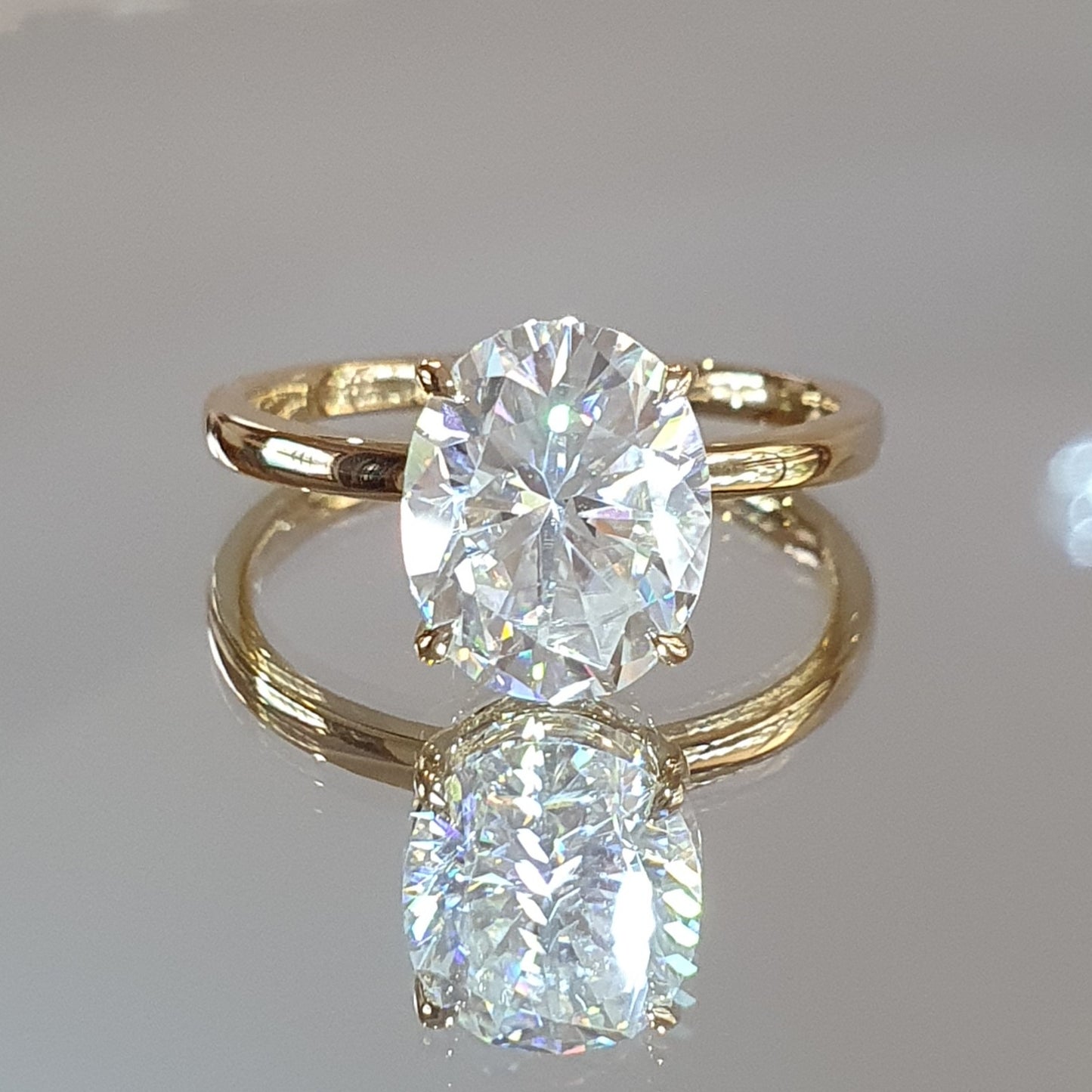Oval 3.3ct Engagement ring