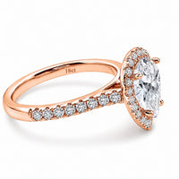 Pear cut, halo 2ct Engagement Ring view 6