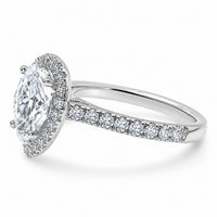 Pear cut, halo 2ct Engagement Ring view 8