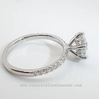 Stunning 2.3ct Engagement Ring Choose Lab Diamonds or Moissanite view 4