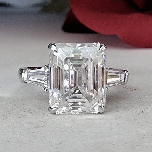 Emerald Cut Engagement or Cocktail Ring