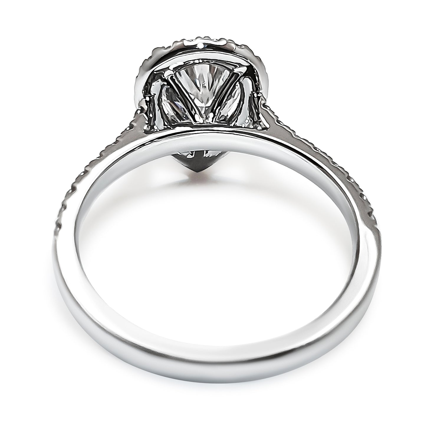 Pear cut, halo 2ct Engagement Ring