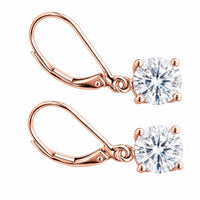 2ct Drop Earrings, Sparkling 1ct Each Ear. view 1