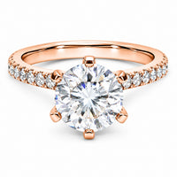 Stunning 2.3ct Engagement Ring Choose Lab Diamonds or Moissanite view 3