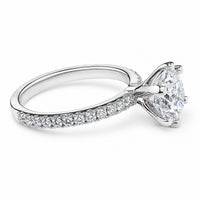 Stunning 2.3ct Engagement Ring Choose Lab Diamonds or Moissanite view 8