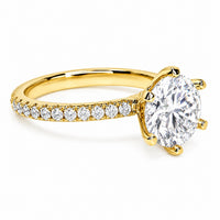Stunning 2.3ct Engagement Ring Choose Lab Diamonds or Moissanite view 6