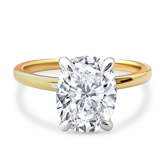 Cushion cut, Elongated 2ct Solitaire Engagement Ring