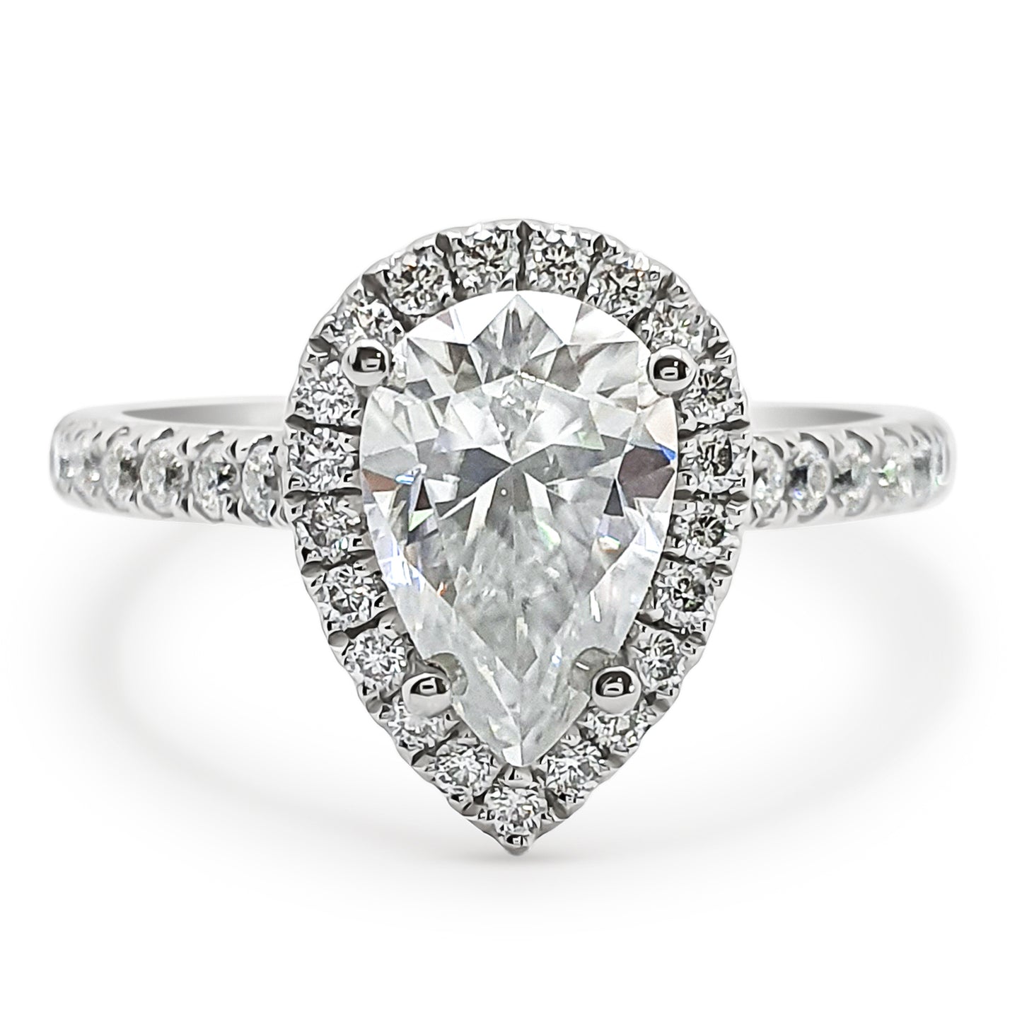 Pear cut, halo 2ct Engagement Ring
