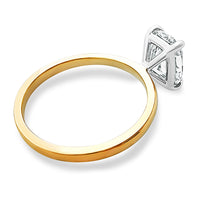 Cushion cut, Elongated 2ct Solitaire Engagement Ring view 4