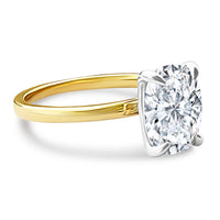 Cushion cut, Elongated 2ct Solitaire Engagement Ring view 3