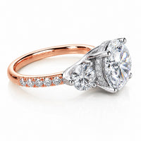 Stylish Modern Trilogy 5.3ct Engagement Ring view 5