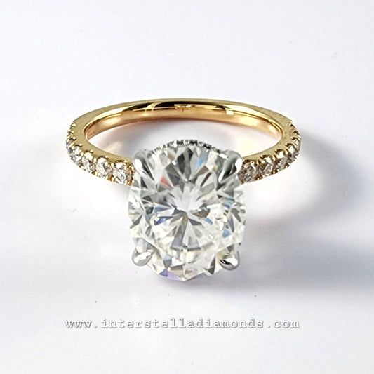 Oval 3.38ct Engagement Ring