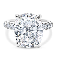 Cushion Cut, Elongated 6ct Engagement Ring. WOW view 1