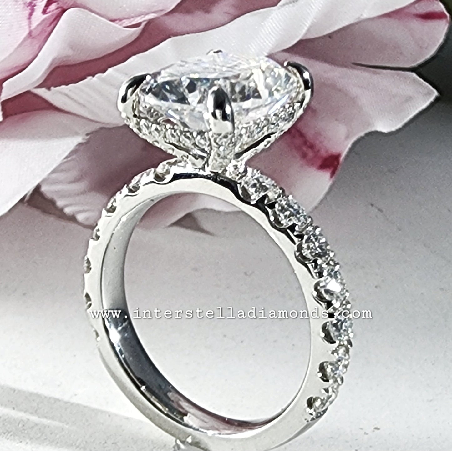 Cushion Cut, Elongated 6ct Engagement Ring. WOW