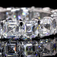 Eternity Band, Stunning Asscher Cut Gemstones view 3
