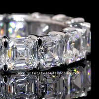 Eternity Band, Stunning Asscher Cut Gemstones view 4
