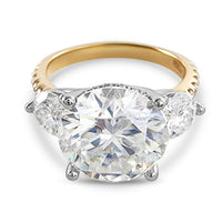 Stylish Modern Trilogy 5.3ct Engagement Ring view 1