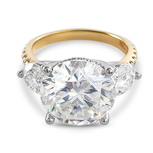Stylish Modern Trilogy 5.3ct Engagement Ring