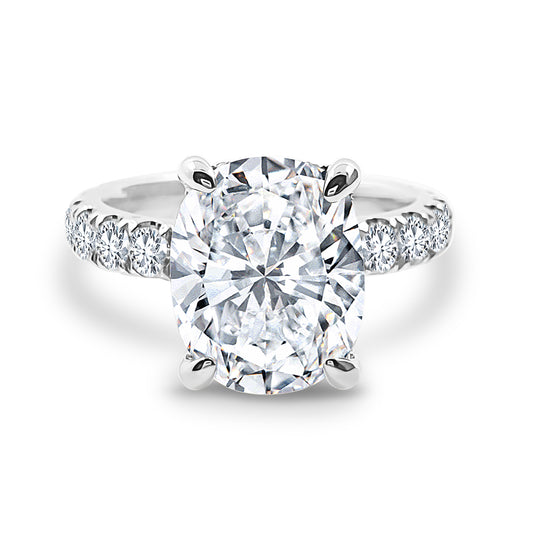 Cushion Cut, Elongated Cushion 5.75ct Engagement Ring