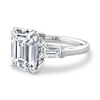 Emerald Cut 4.4ct Engagement Ring or Cocktail Ring view 4