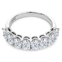 Stunning Wedding Band, 2.4cts oval cut gemstones view 1