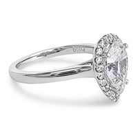 Pear cut, halo 1.72ct Engagement Ring view 2
