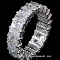 Eternity Ring, Stunning Radiant cut Gemstones. view 5