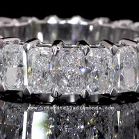 Eternity Ring, Stunning Radiant cut Gemstones. view 3