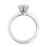 Solitaire 1.5ct Engagement Ring Choose Lab Diamond or Moissanite view 1