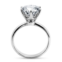 Solitaire 2.5ct Engagement Ring Choose Lab Diamond or Moissanite view 1