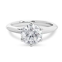 Solitaire 1.5ct Engagement Ring Choose Lab Diamond or Moissanite view 4