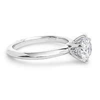 Solitaire 1.5ct Engagement Ring Choose Lab Diamond or Moissanite view 3