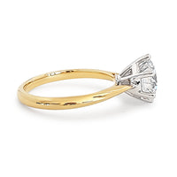 Solitaire 2ct Engagement Ring view 4