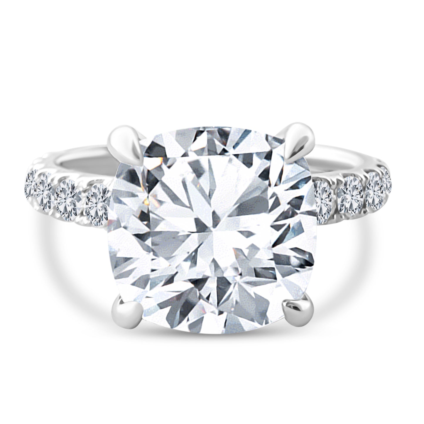 Cushion cut 5.87ct Stunning Engagement Ring