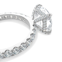 Cushion cut 5.87ct Stunning Engagement Ring view 3