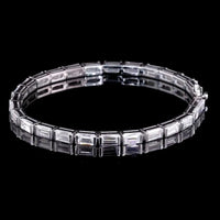 Tennis Bracelet 3.6ct Baguette's Cut Gemstones view 1