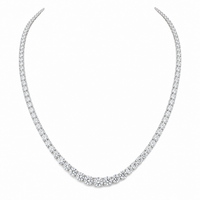 Tennis Necklace, Lab-Diamond Gemstones view 1
