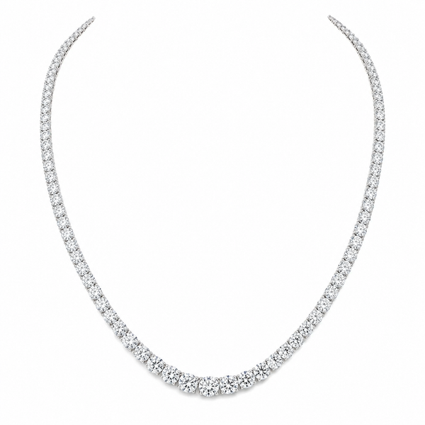 Tennis Necklace, Lab-Diamond Gemstones