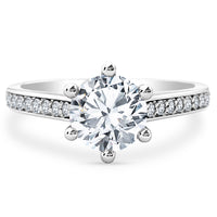 1.2ct Engagement Ring Choose Lab Diamonds or Moissanite view 1