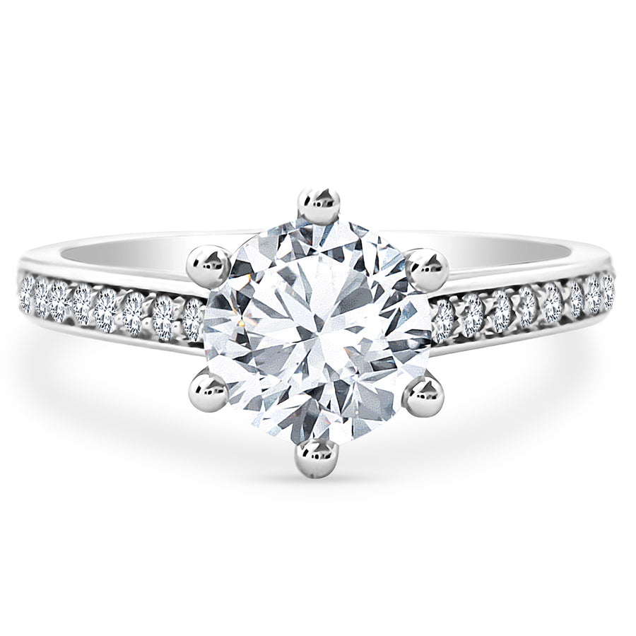 1.2ct Engagement Ring Choose Lab Diamonds or Moissanite