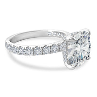 Cushion cut 5.87ct Stunning Engagement Ring view 2
