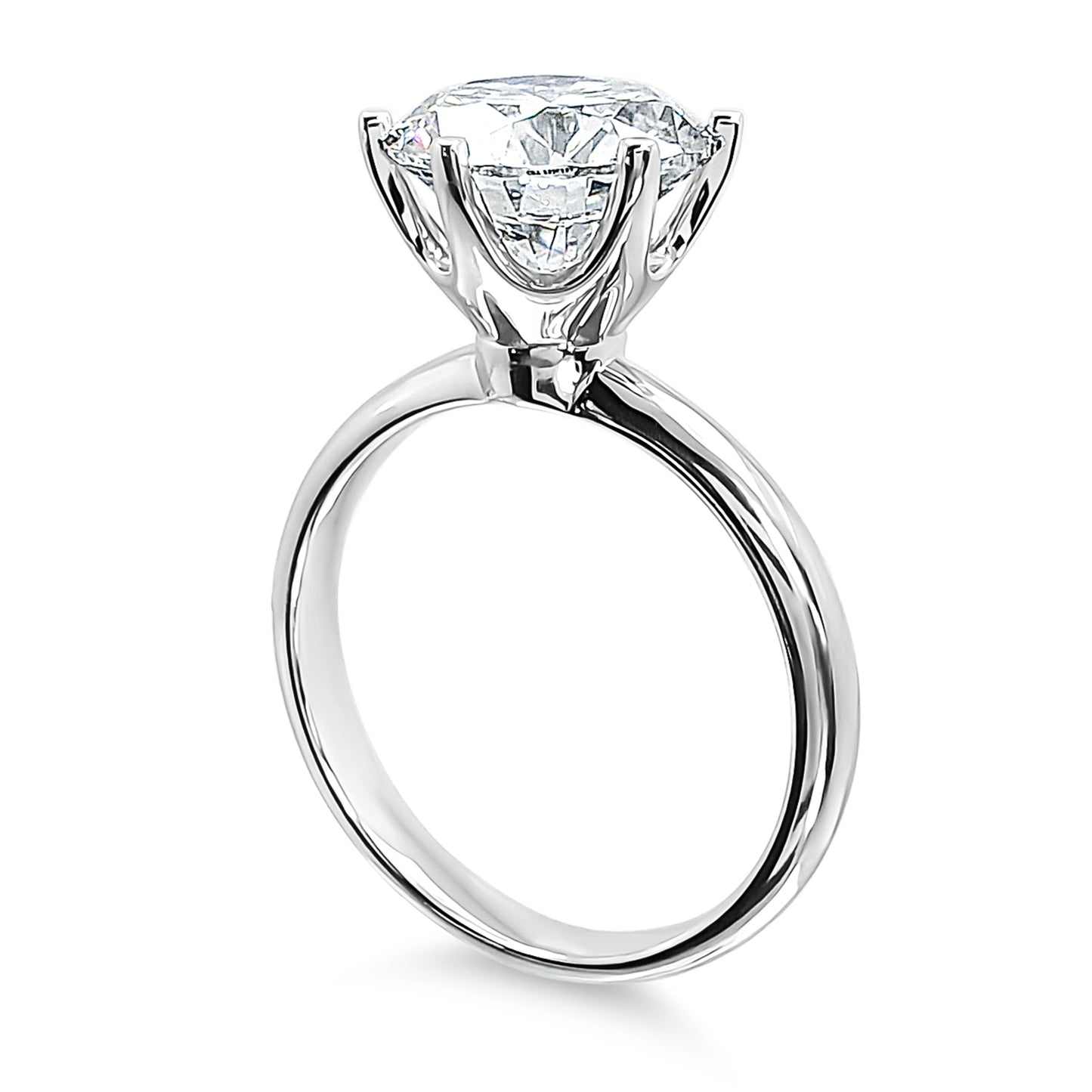 Solitaire 2ct Engagement Ring Choose Lab Diamond or Moissanite