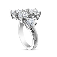 Wrap Ring 3.8cts Ring Hand Ring. Choose Lab Diamonds or Moissanite view 4